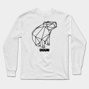 FUTURISTIC ROBOT GORT MINIMALISTIC CAPYBARA Long Sleeve T-Shirt